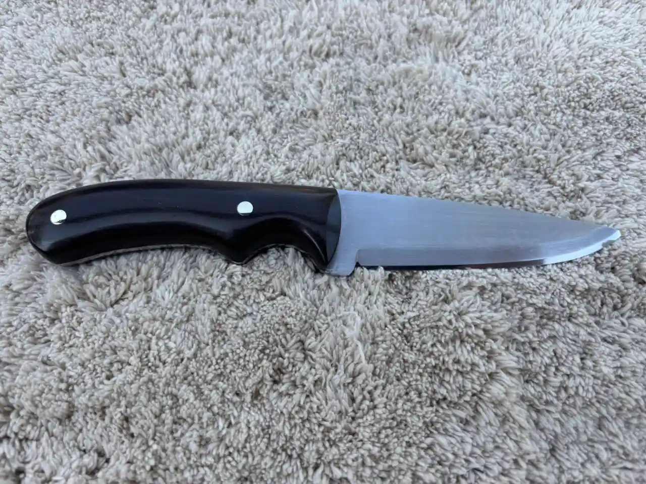Pro hunter with natural ebony wood handles - rear view